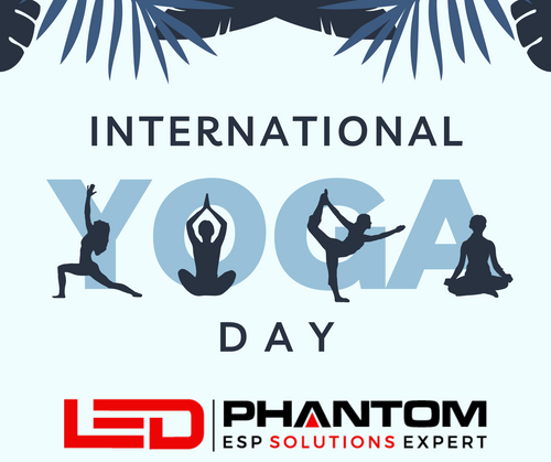 Illuminate Your Yoga Journey: Celebrating International Yoga Day with LED Phantom