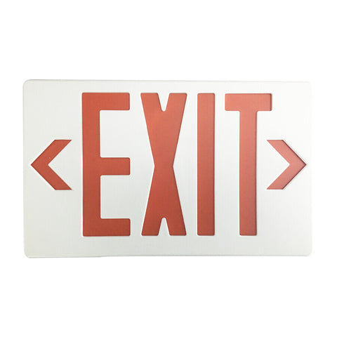 Exit Sign Red White Housing